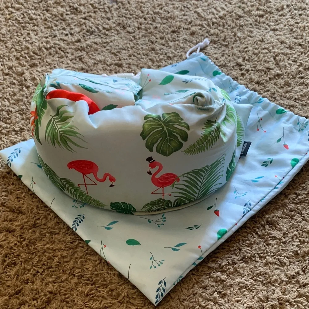 Flamingo Kids Swim Vest - Green and Red